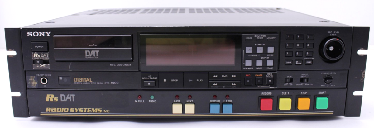 Vintage Sony DTC-1000 Rack Mountable Digital Audio Tape DAT Deck