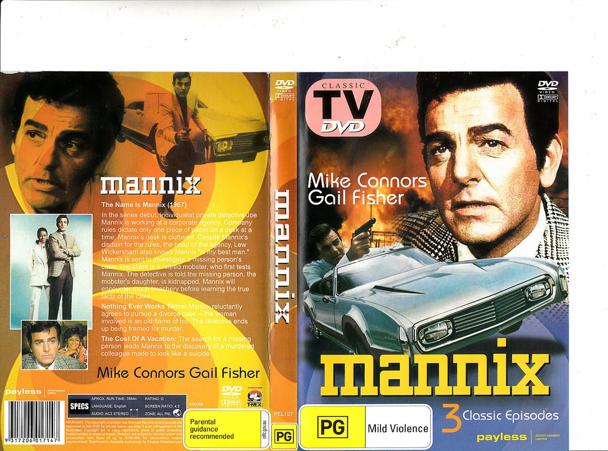 Mannix-1967-TV Series USA-3 Episodes-DVD | eBay