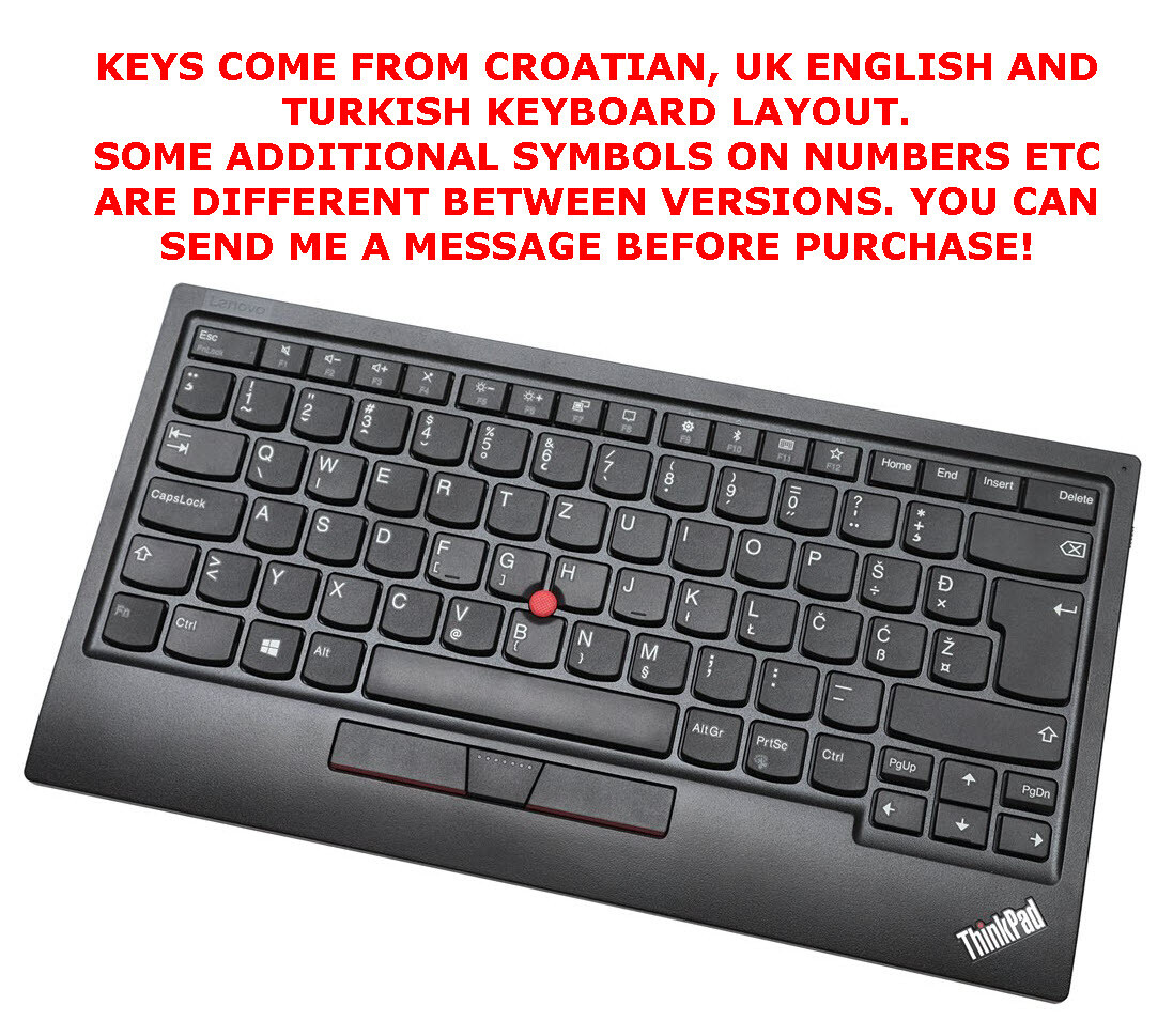 Spare Keyboard KEYs for Lenovo ThinkPad TrackPoint Keyboard II KC