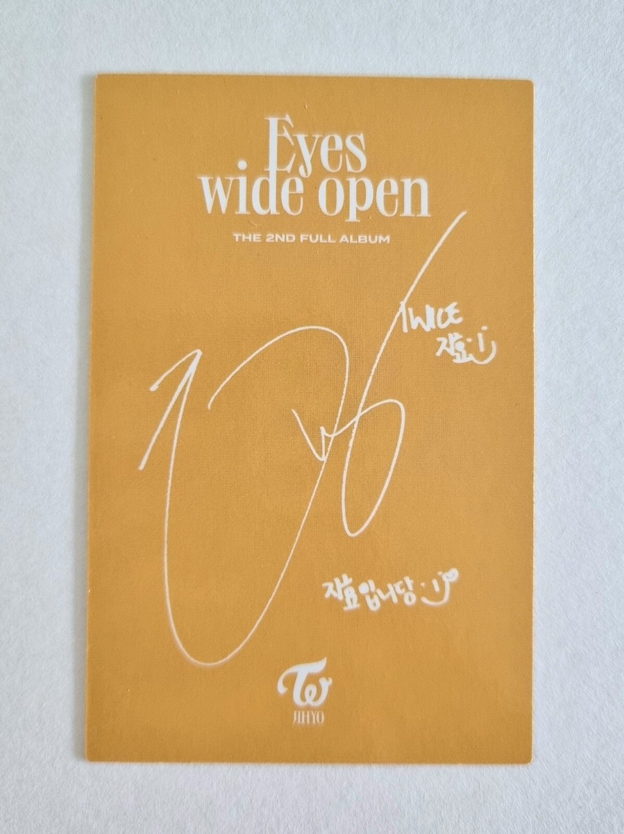 TWICE 2nd Album Eyes Wide Open Official Photocard Photo Card KPOP