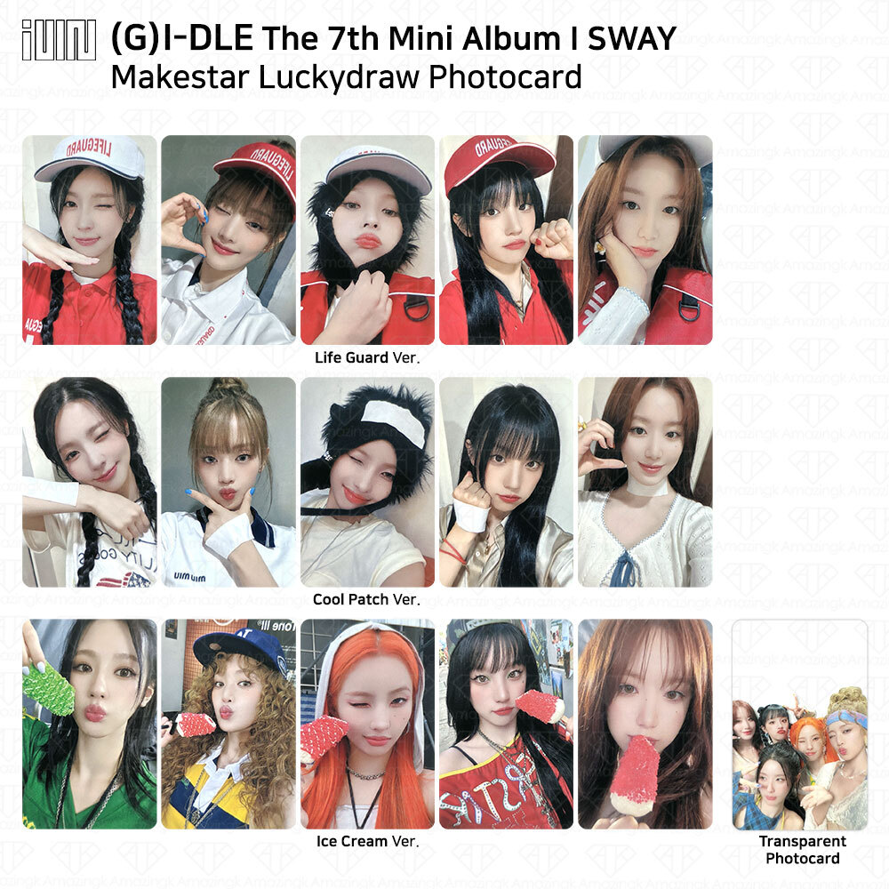 G)I-DLE G-IDLE 7th Mini Album I SWAY Makestar Lucky Draw Photocard