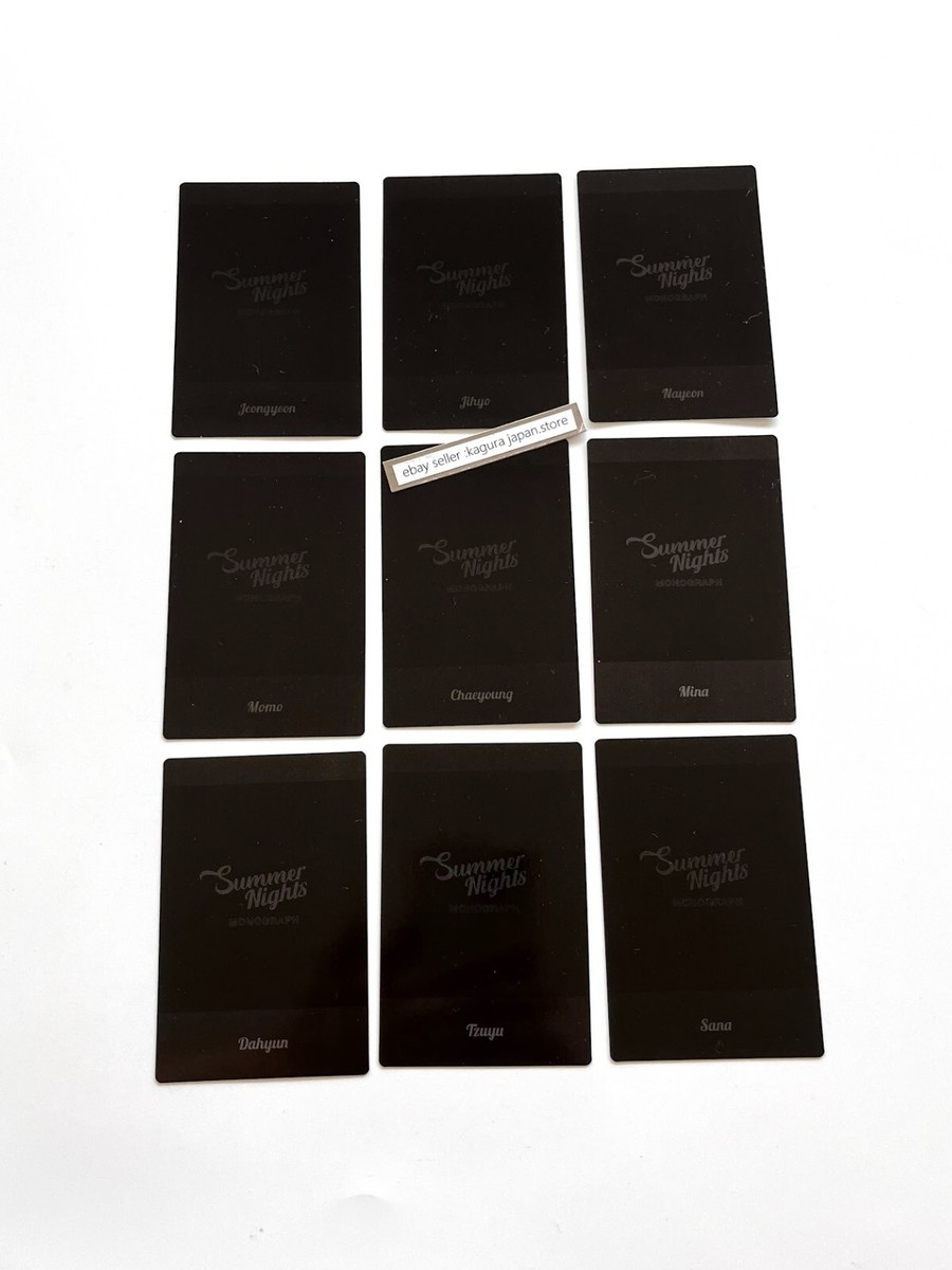 TWICE Summer Nights Monograph Official Photocard Complete Set of 9