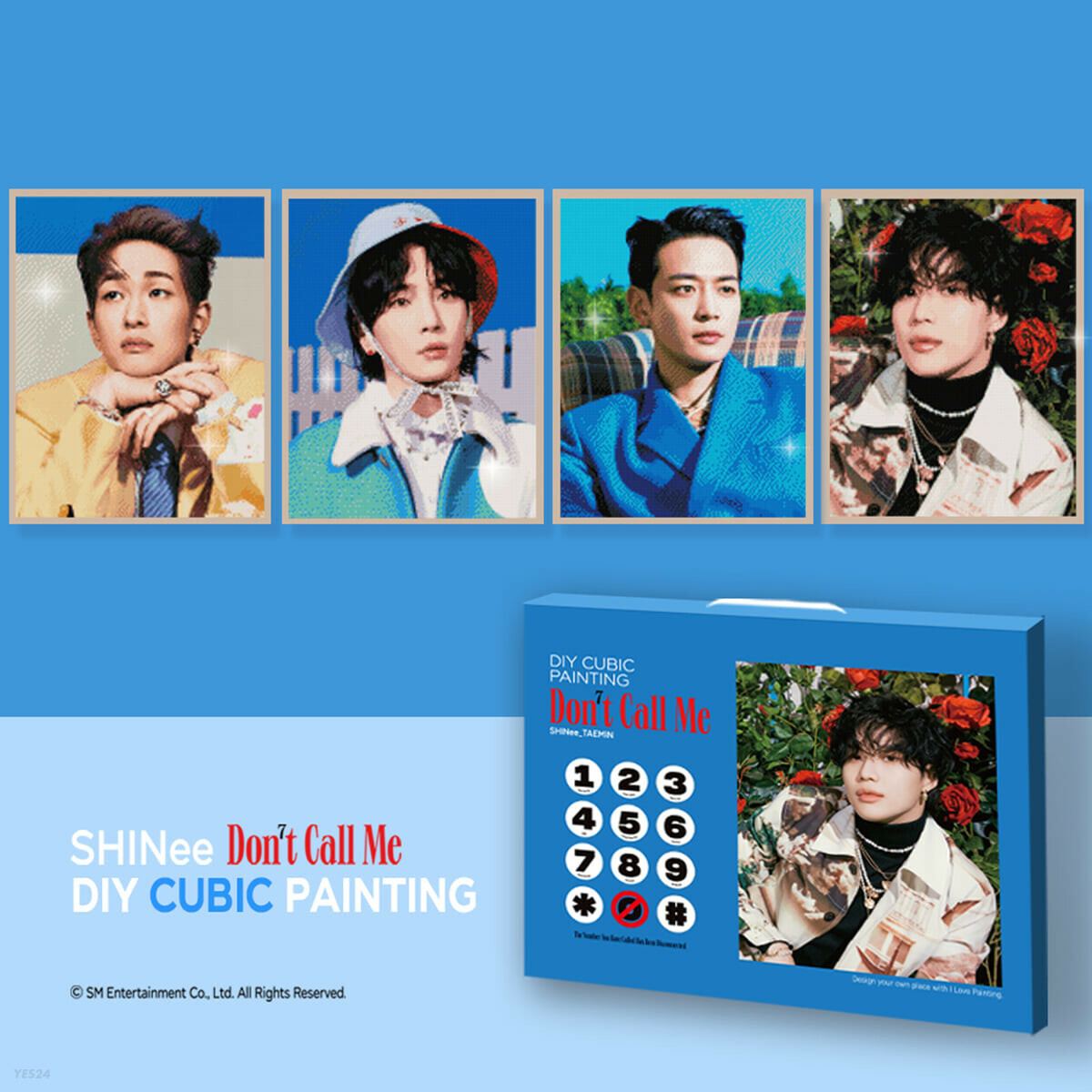 SHINee Don't Call Me SMTOWN OFFICIAL GOODS DIY CUBIC PAINTING +
