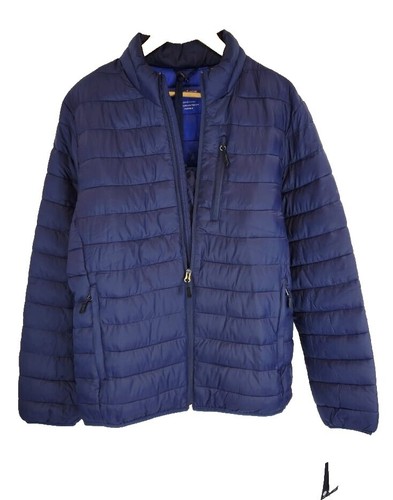 Slate & Stone Men's Down Puffer Jacket Size L Navy Blue MSRP $428