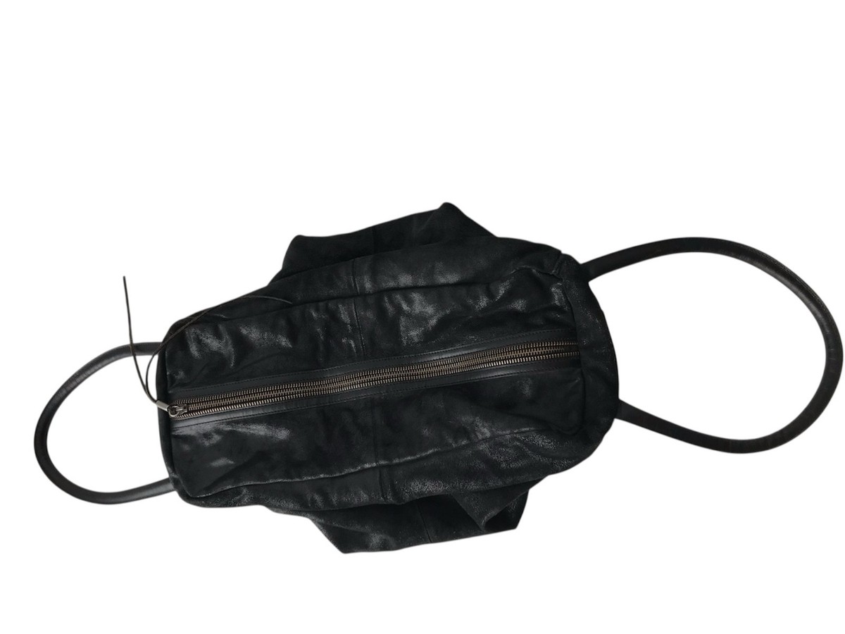 DIESEL Vintage Leather Shoulder Bag Metallic Lock Avant Garde