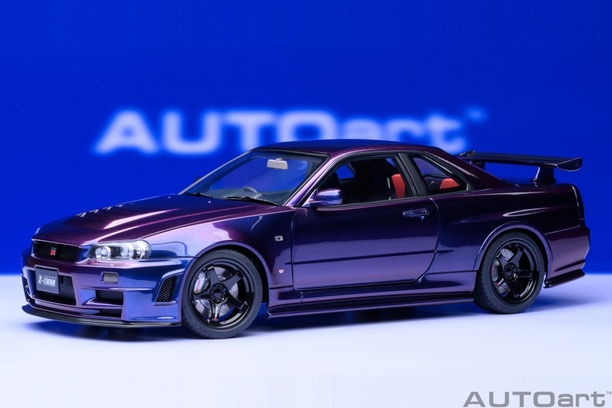 NISSAN SKYLINE GT-R (R34) NISMO Z-TUNE MIDNIGHT PURPLE III AUTOart