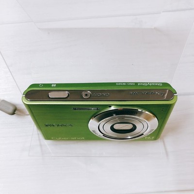 Sony Cyber Shot DSC-W320 Green Digital Camera 14.1MP 4x Zoom Japan