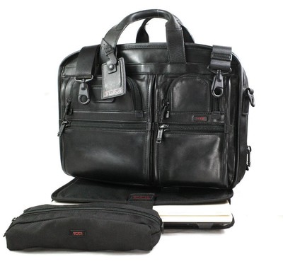 Tumi Alpha 96141Dh Leather Exp Pc Briefs Extra Large Limited