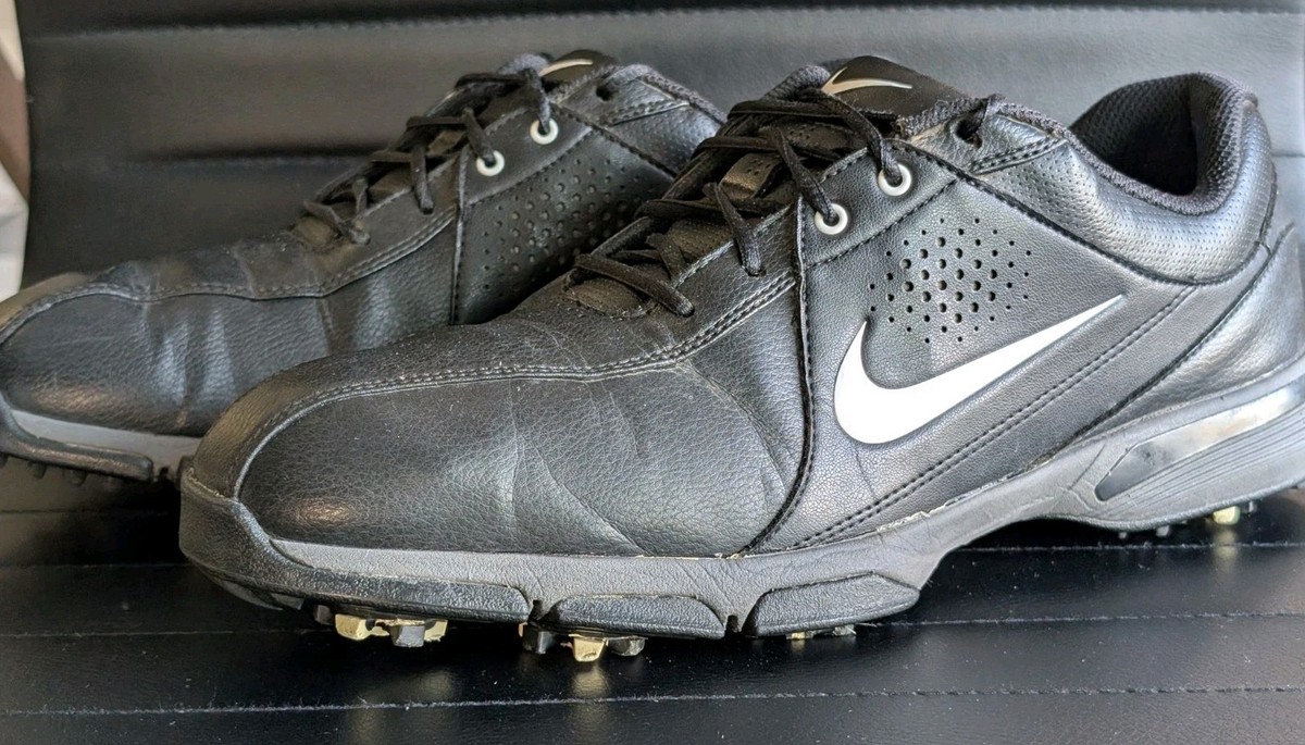 NIKE Durasport III Golf Shoes - Men's Size 9 Spikes - Black