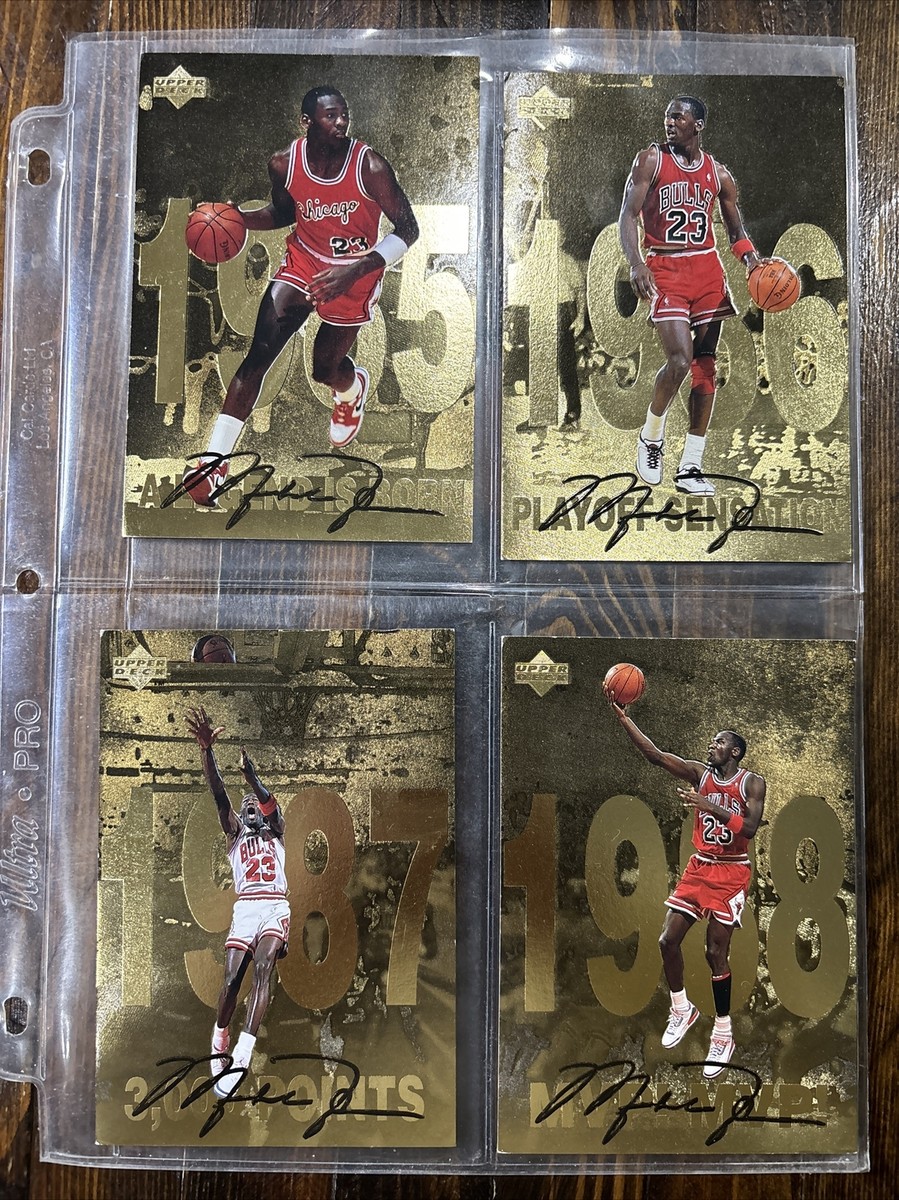 Michael Jordan Upper Deck Gold Series Oversized Cards(1985-1997