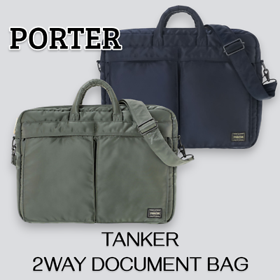 PORTER TANKER 2WAY DOCUMENT BAG 622-15152 Briefcase Made in Japan