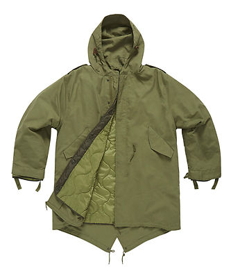 M51 Vintage Retro Fishtail Parka With Quilted Liner Sizes XS-3XL