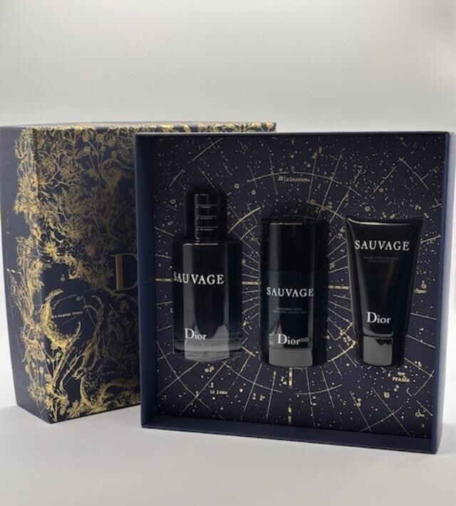DIOR Sauvage Eau De Toilette Gift Set 3 Pcs. | eBay