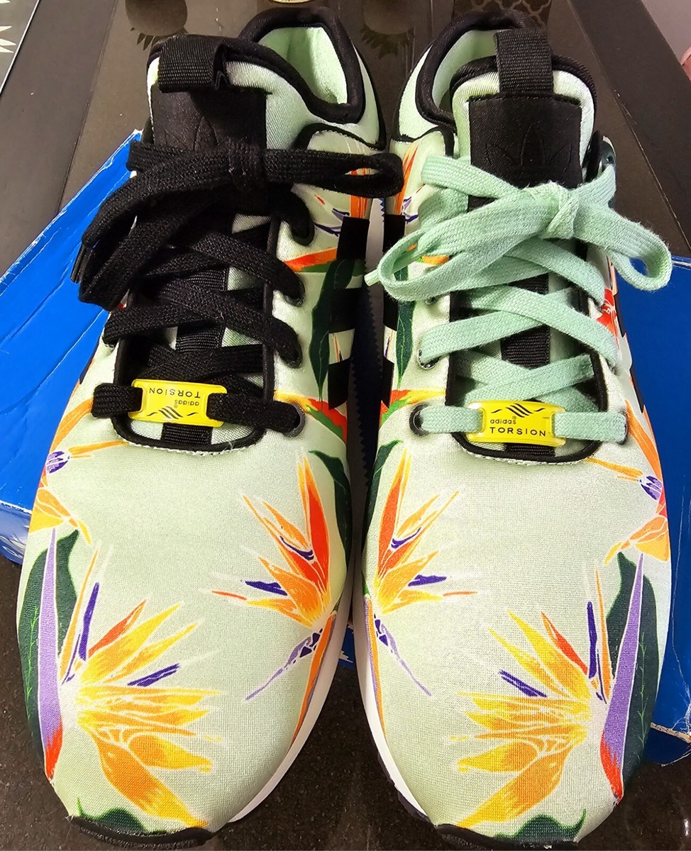 Adidas ZX Flux Torsion NPS B34468 Tropical Floral Print Athletic
