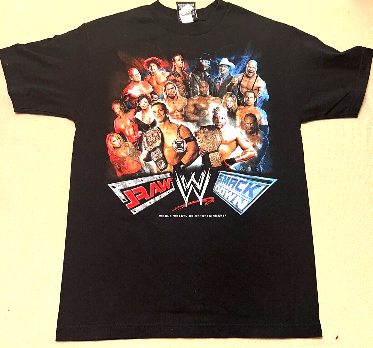 2002 WWE RAW SMACKDOWN WRESTLEMANIA John Cena T-Shirt Size Medium