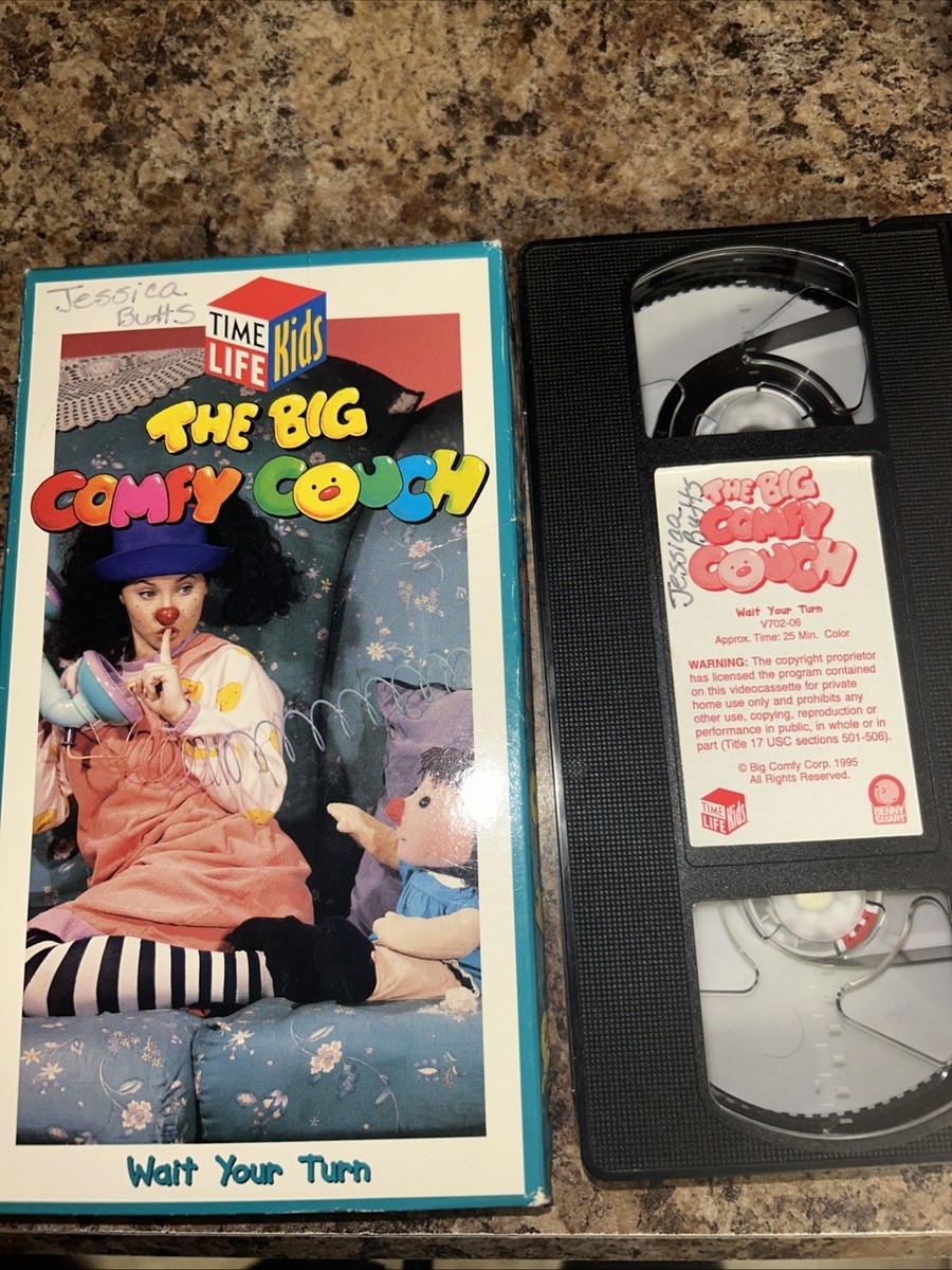 The Big Comfy Couch VHS 1995 “Wait Your Turn” Time Life Kids RARE