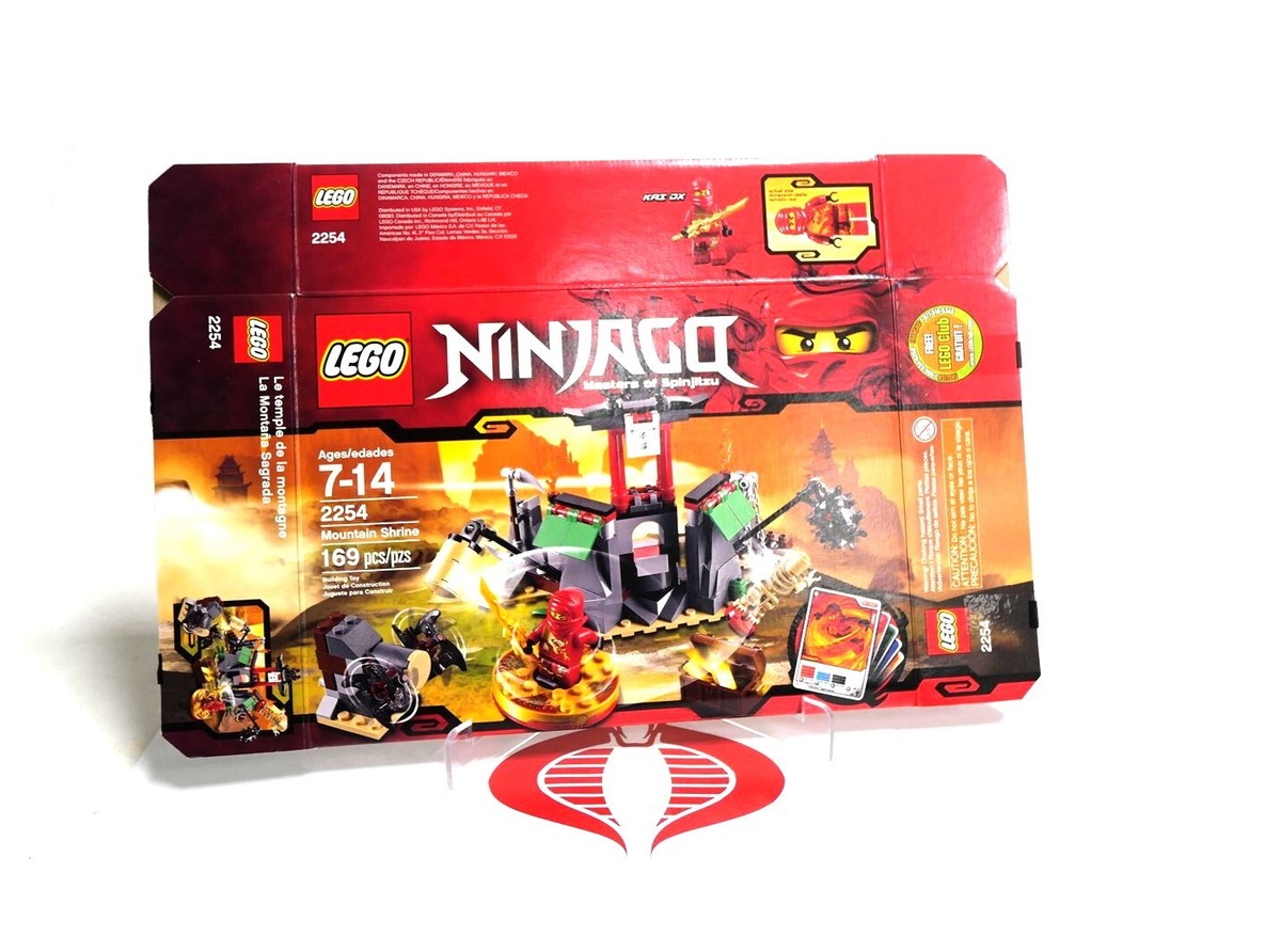 Lego NIJAGO Set 2254 Mountain Shrine Empty Box Flattened Box ONLY