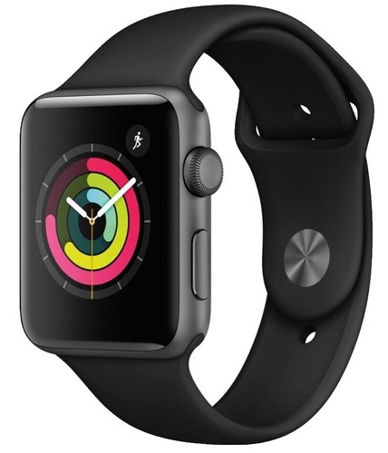 Apple Smart Watch 3 42mm Space Gray Alu Case Sport Band MTGT2LL/A