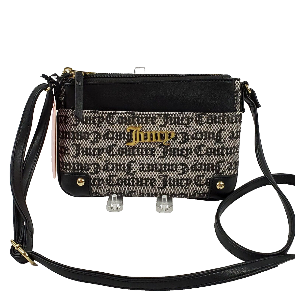 Juicy Couture Black Bestseller Pullout Pouch Crossbody Purse
