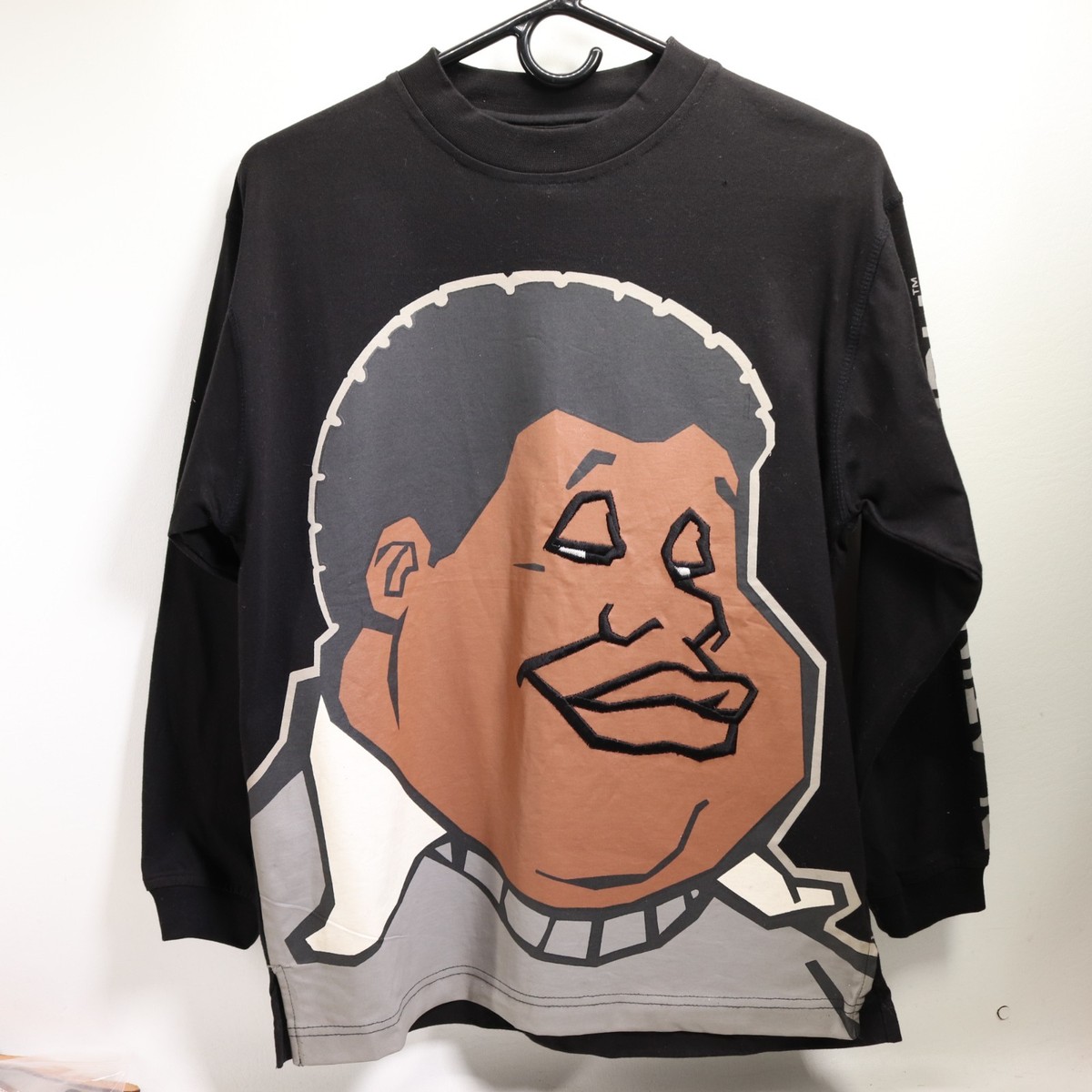 VTG Platinum FUBU Fat Albert Shirt M Black Cotton Graphic Long