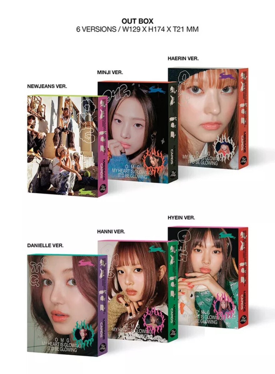 Newjeans OMG ( Ditto ) Message Card VER. Album 6EA SET | eBay