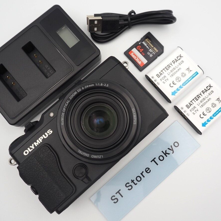 N.MINT] OLYMPUS Stylus XZ-2 Black 12.0MP Camera w/New battery