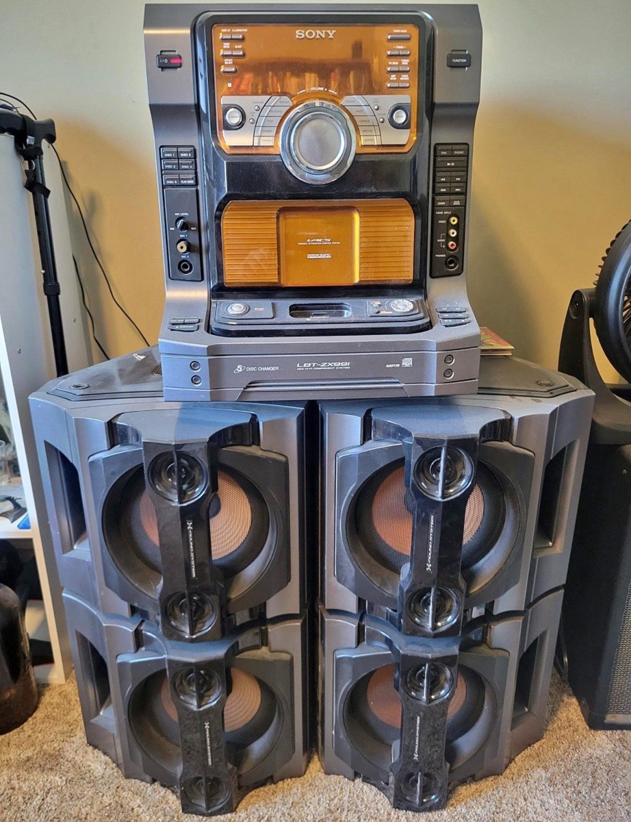 Sony Muteki LBT-ZX99i Hi-Fi Stereo System 5-Disc CD Ipod Dock 720