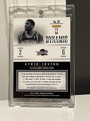 Kyrie Irving 2013-14 Dynamic Ink Panini Signatures /35 | eBay