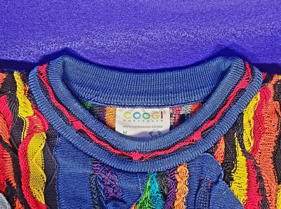 Vintage Coogi Sweater Australia Mans M - L Multi Color 100