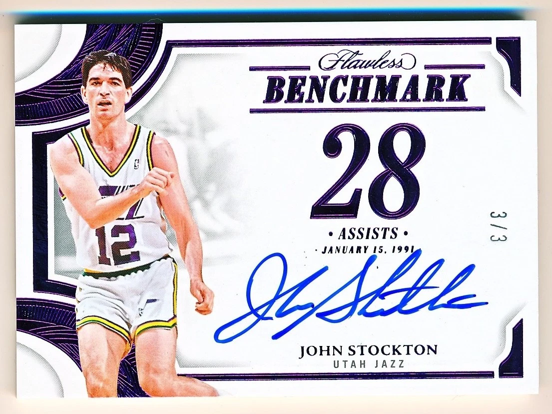 John Stockton Basketball Autographed Sports Trading Cards