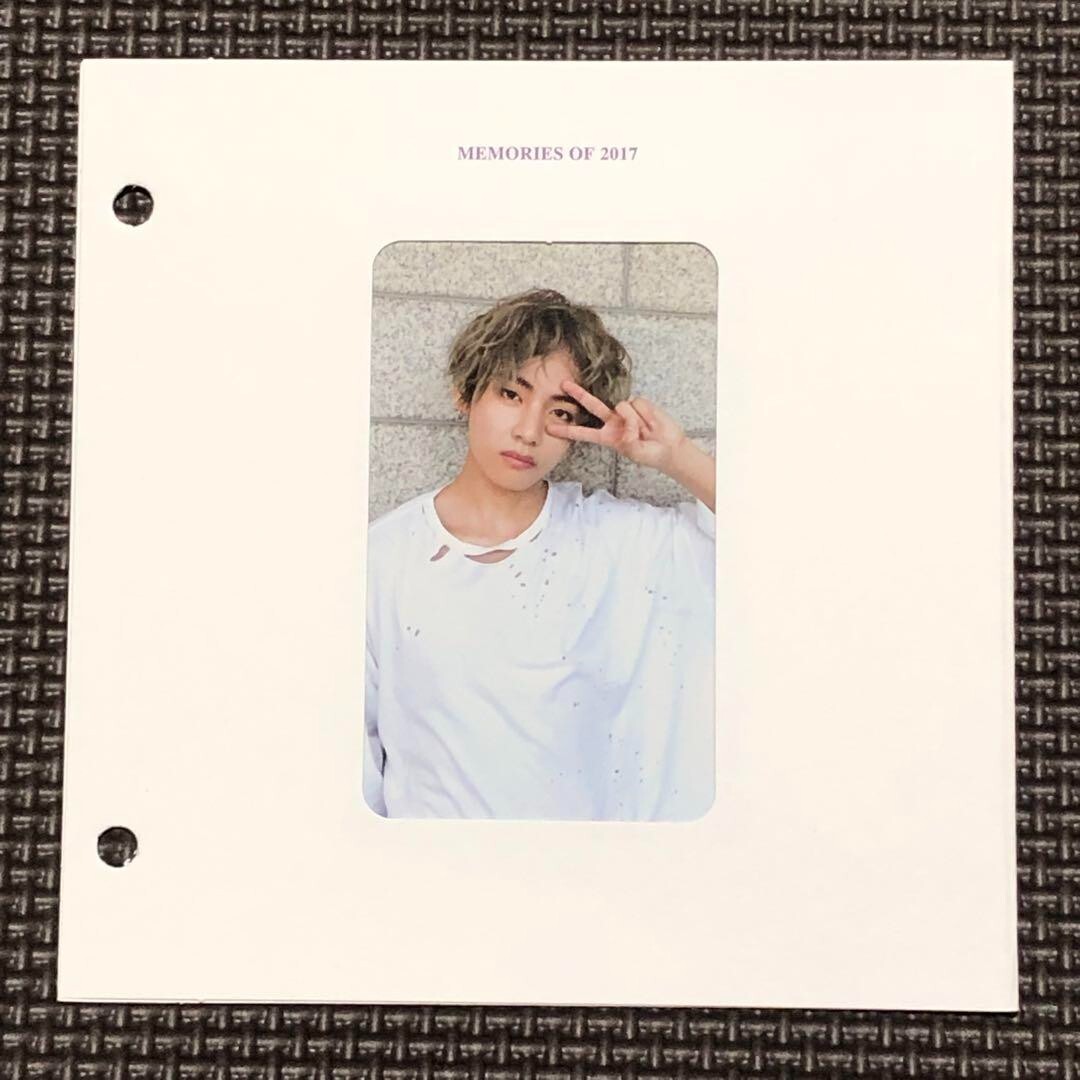 BTS V taehyung tae MEMORIES OF 2017 Blu-ray Limited Official Photo