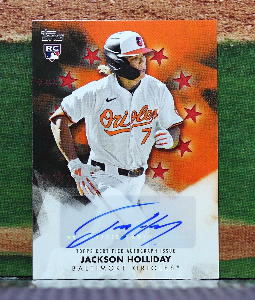 JACKSON HOLLIDAY - 2024 TOPPS UPDATE BASEBALL STARS AUTOGRAPH RED