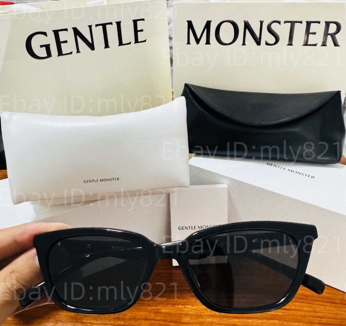 GentleMonster Sunglasses Loti 01 Black Frame Black Lenses | eBay