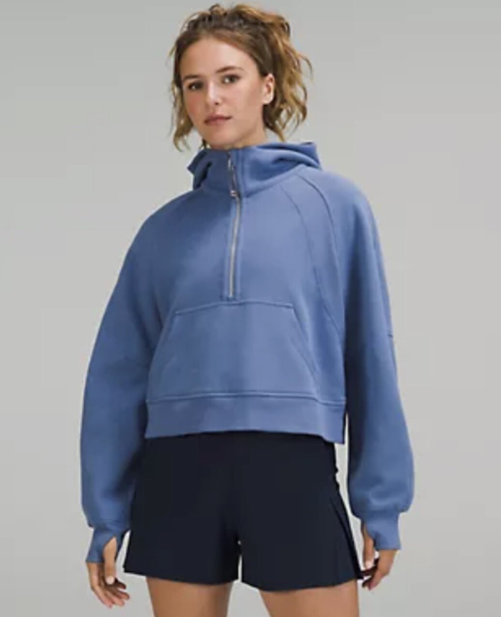 NEW LULULEMON Scuba Oversized Half-Zip Hoodie XS/S Water Drop | eBay