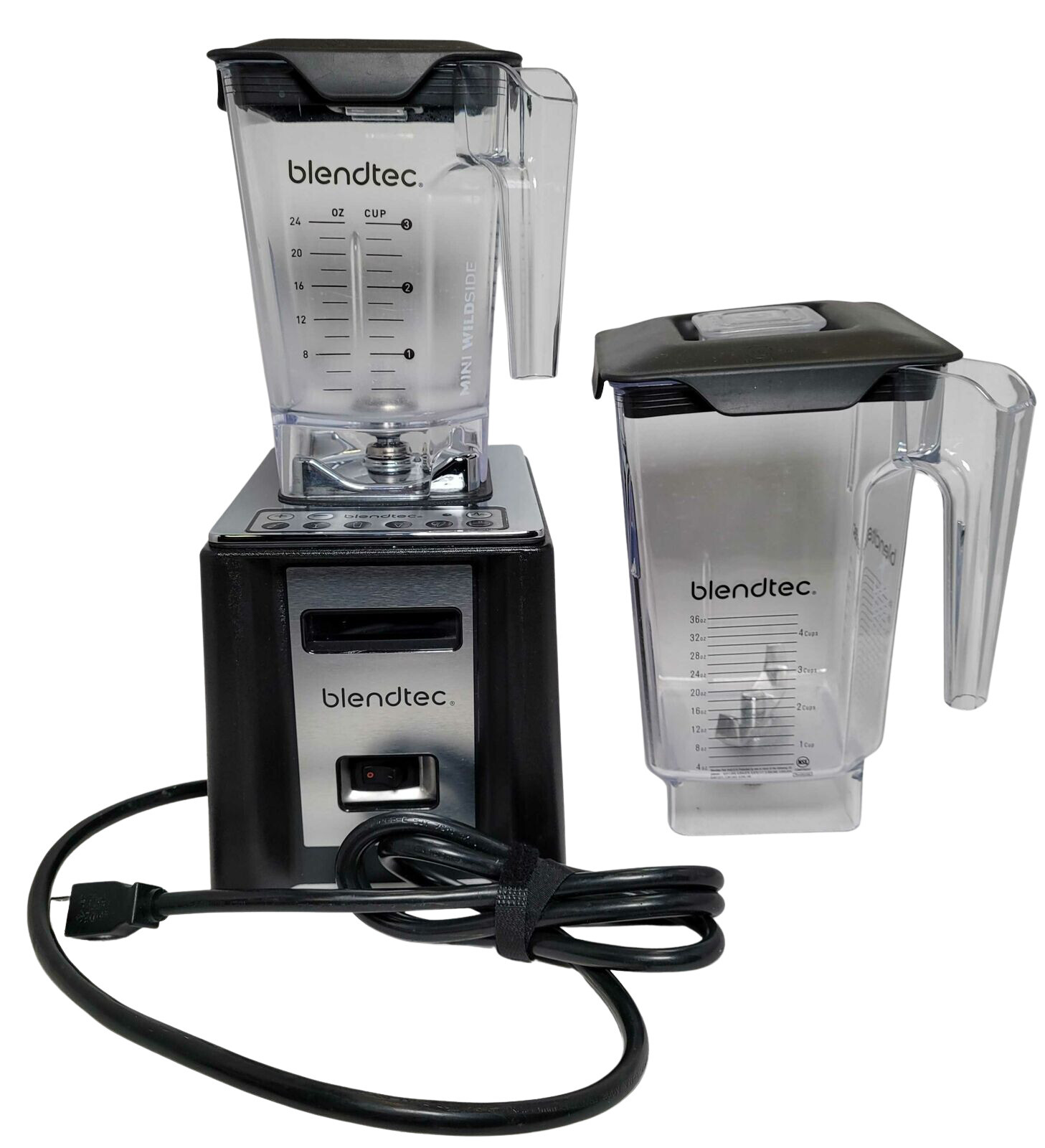 Blendtec ICB3 120V Commercial Smoothie Blender - Clear and Black
