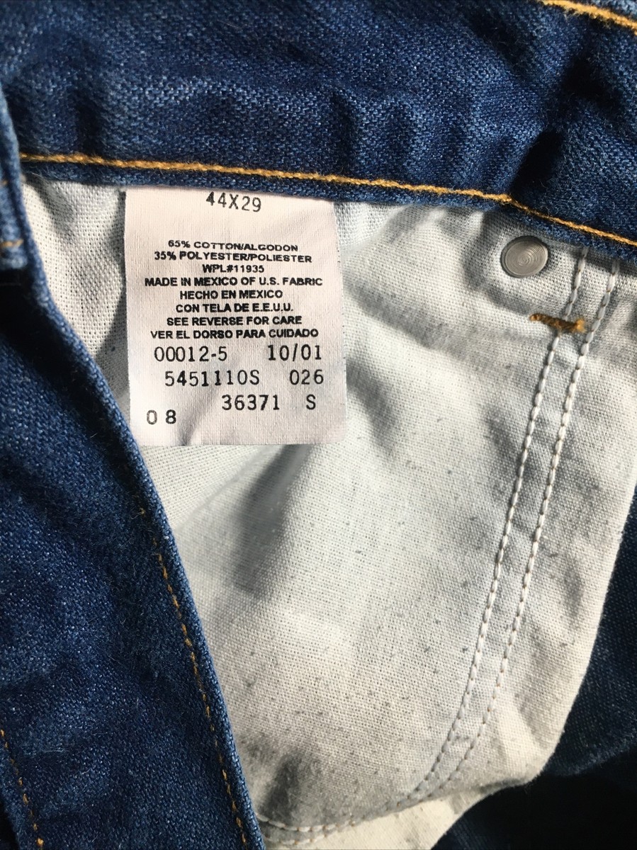 Vintage Big Mac Jeans Mens 44 x 29 Blue Carpenter JC Penney