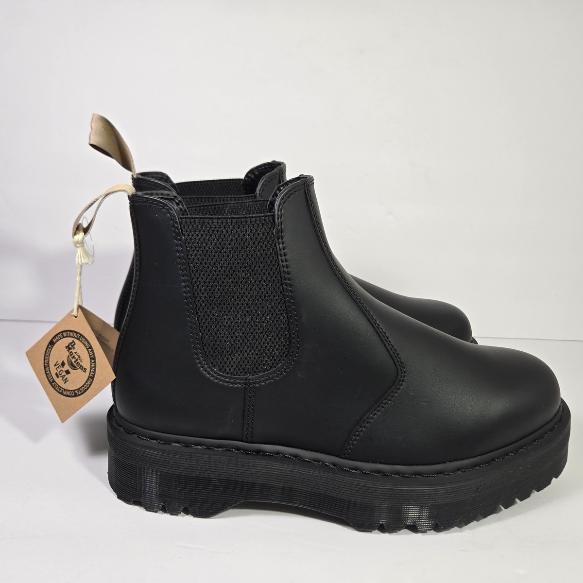 Dr Martens V 2976 Quad Mens 14 Chelsea Mono Boots Black Felix Rub