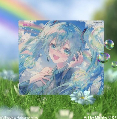 WALLHACK SP-004 Hatsune Miku Edition: Summer Miku Glass Mouse Pad