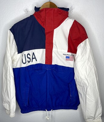 Ralph Lauren Polo Sport Medium Jacket USA VtG Colorblock RRL Snow