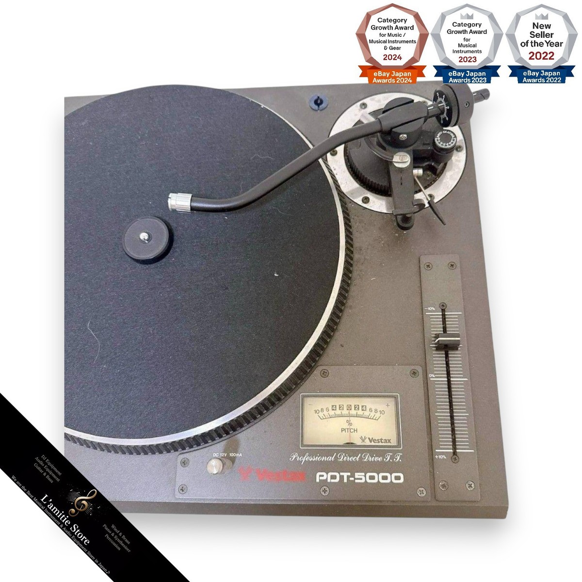 Vestax PDT-5000 Analog Turntable DJ Direct Player CD PDT5000 Japan