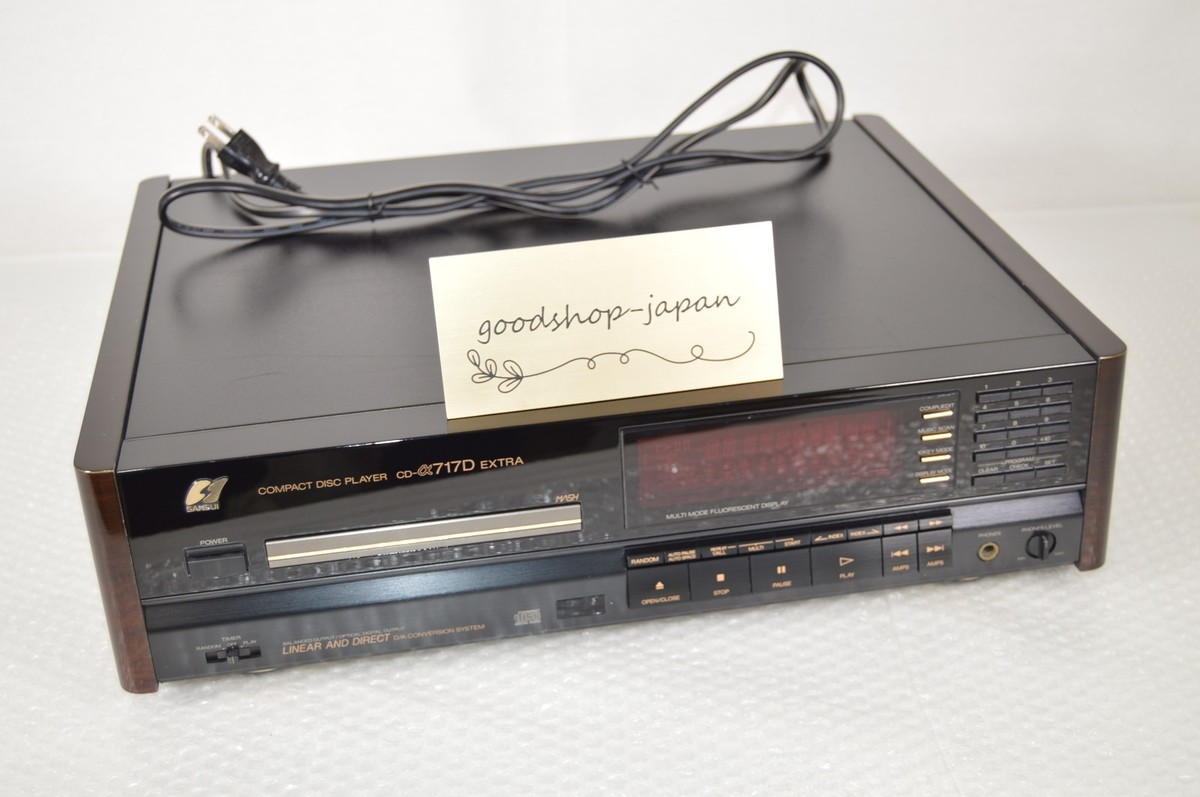 SANSUI CD-α717D Extra CD Player Deck Vintage Working Excellent | eBay