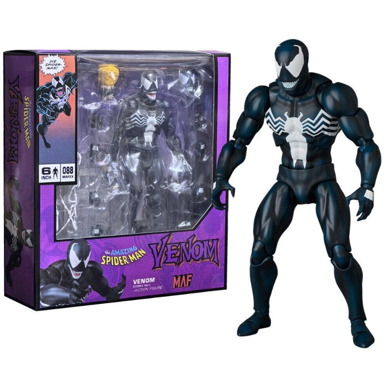 New MAFEX 088 1:12 The Amazing Spider-Man Venom Comic Ver. Action