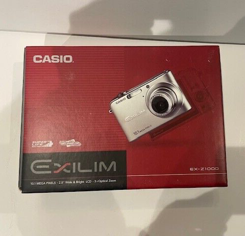 Casio EXILIM EX-Z1000 Digital 10.1mp 3x optical Silver Brand New