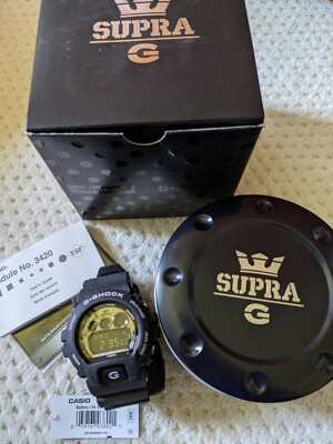 NWT Casio G-SHOCK SUPRA GD-X6900SP-1 black polka dot limited