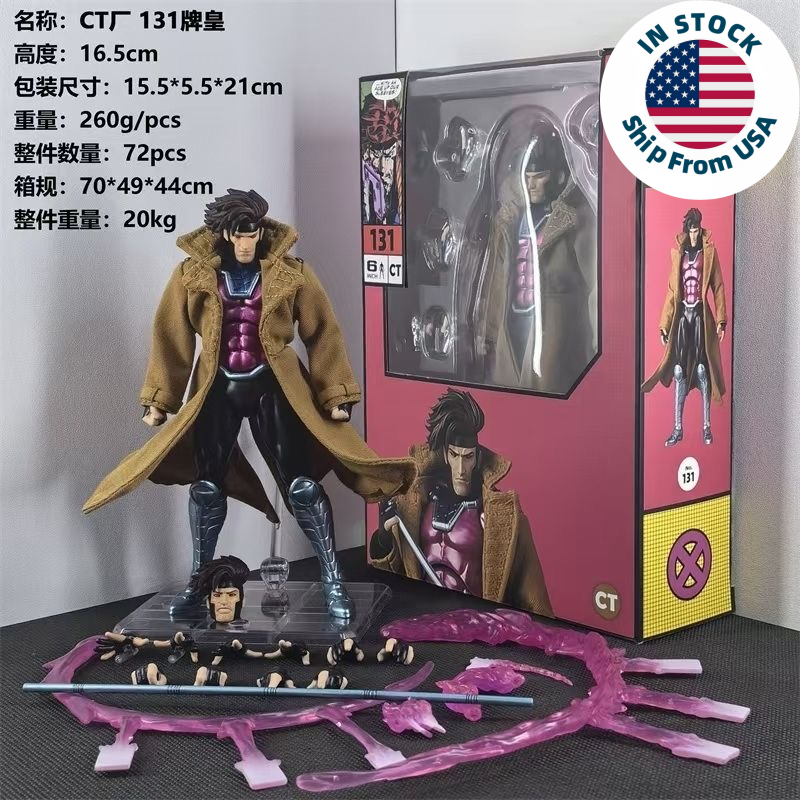 CT Toys MAFEX No.131 X-Men Gambit Comic Ver. Action Figure New