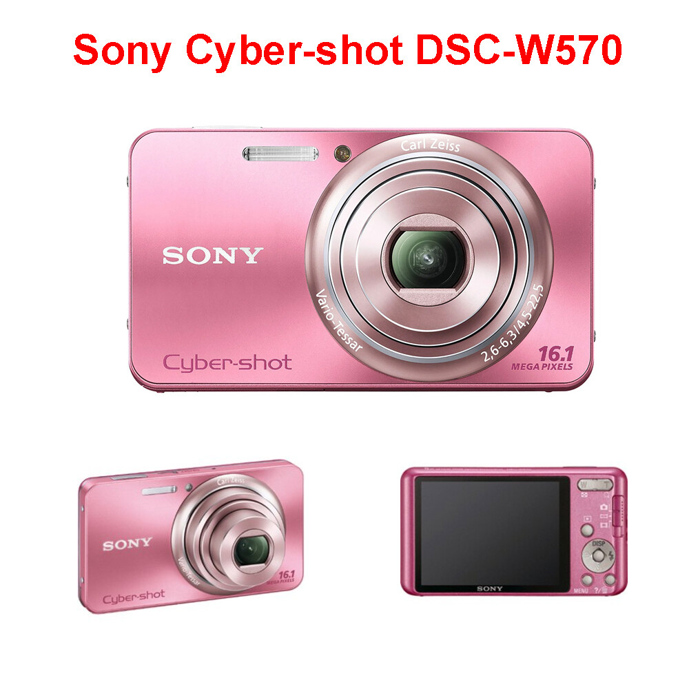 SONY Cyber-shot DSC-W570 Pink 5x Zoom Digital Camera 85% New | eBay