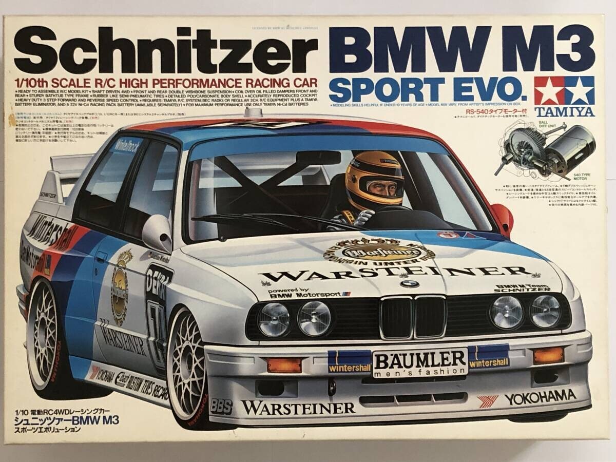 TAMIYA 1/10 RC Schnitzer BMW M3 Sport EVO. Raicng Car Model Kit