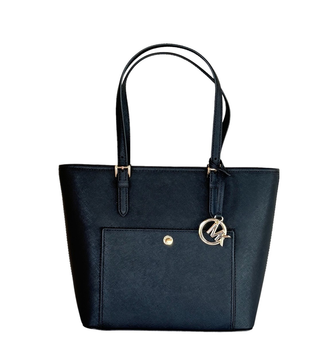 MICHAEL KORS JET SET ITEM MEDIUM TOP ZIP POCKET TOTE SHOULDER BAG