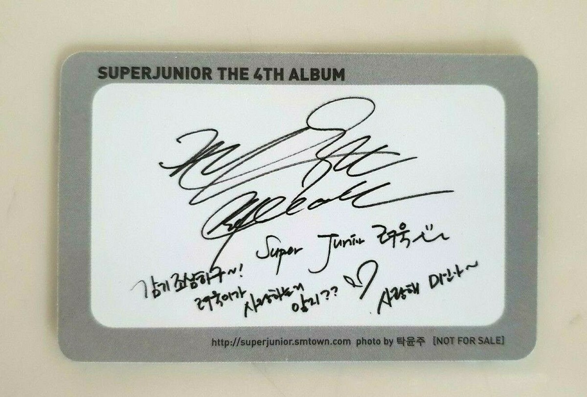 メンバーサイン入り！SUPER JUNIOR the 4th ALBUM SUPER SHOW 4