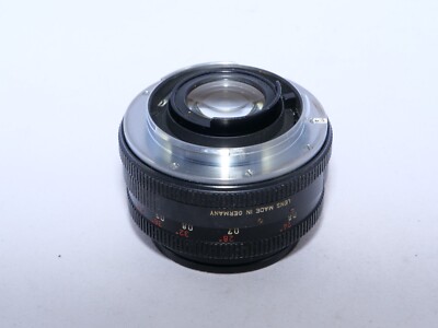 Leica Summicron-R 50mm f2 lens. Germany. 1 CAM. RED SCALE. Hood